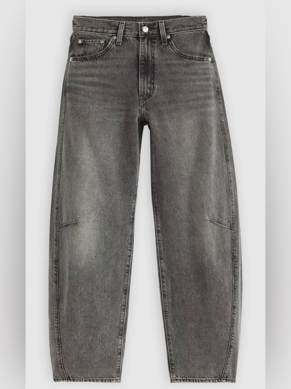 Levi's Women’s Black Cinch Waist Barrel Jeans  25x31